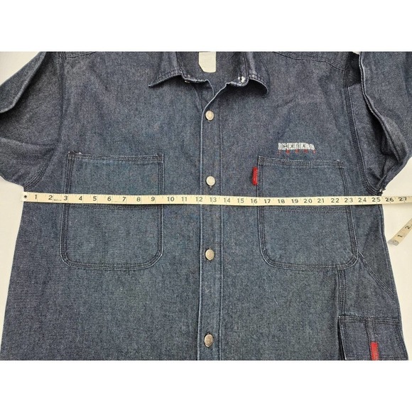 History Iceberg Denim Jean Trucker Jacket Italy Size XL - Picture 9 of 10